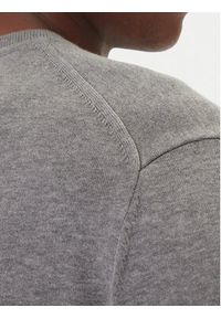 Calvin Klein Sweter LV040BM343 Szary Regular Fit. Kolor: szary. Materiał: bawełna #5
