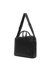 Calvin Klein Torba na laptopa Emblem Emboss Commuter LV04D3265G Czarny. Kolor: czarny. Materiał: skóra #4
