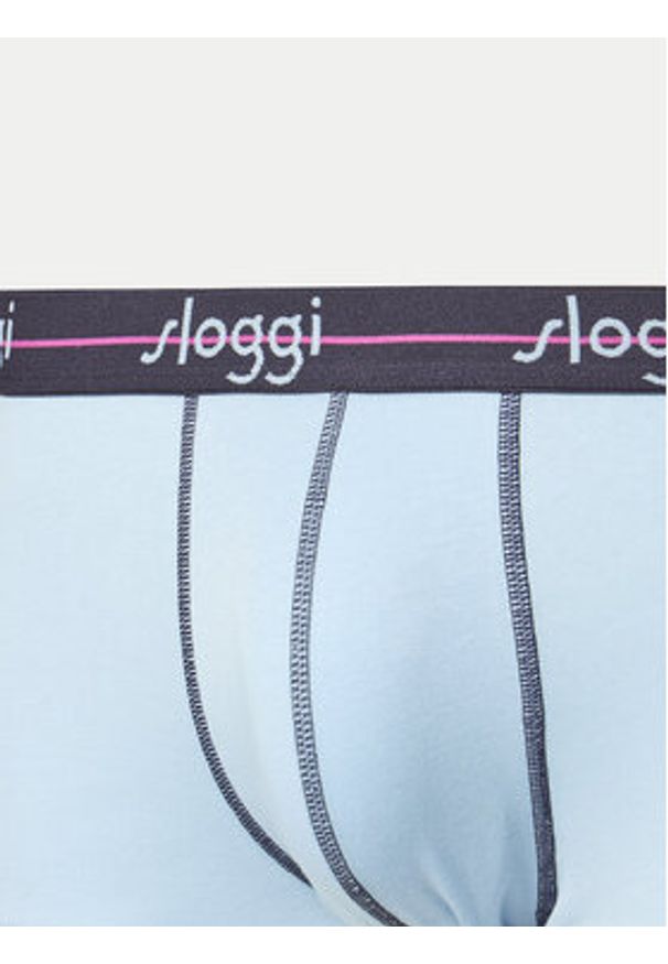 Sloggi Komplet 2 par bokserek 10206968 Niebieski. Kolor: niebieski. Materiał: bawełna