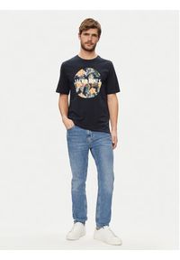 Jack & Jones - Jack&Jones T-Shirt Chill 12248072 Granatowy Standard Fit. Kolor: niebieski. Materiał: bawełna #5