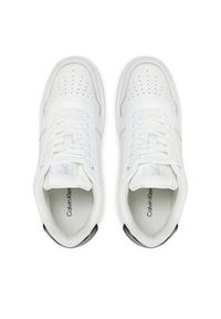 Calvin Klein Jeans Sneakersy Basket Cupsole Low Mg YW0YW01765 Biały. Kolor: biały. Materiał: skóra #3