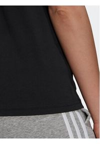 Adidas - adidas T-Shirt Essentials 3-Stripes GS1379 Czarny Loose Fit. Kolor: czarny. Materiał: bawełna #4