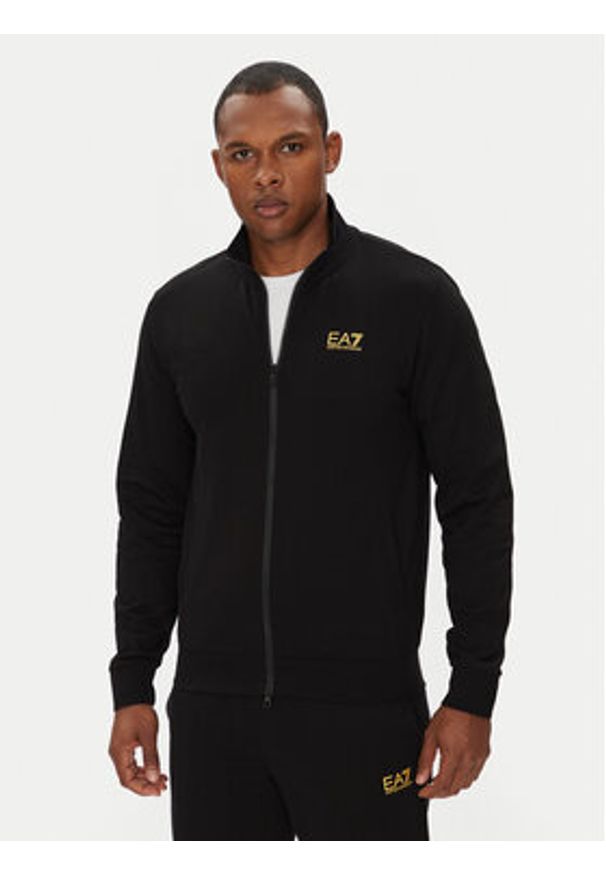 EA7 Emporio Armani Dres 8NPV61 PJVRZ MC004 Czarny Regular Fit. Kolor: czarny. Materiał: bawełna