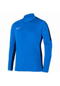 Nike - Męska Bluza Rozpinana Academy 23 Quarter Zip. Kolor: niebieski