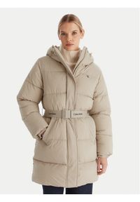 Calvin Klein Jeans Kurtka zimowa LV047D508G Beżowy Regular Fit. Kolor: beżowy. Materiał: syntetyk. Sezon: zima #1