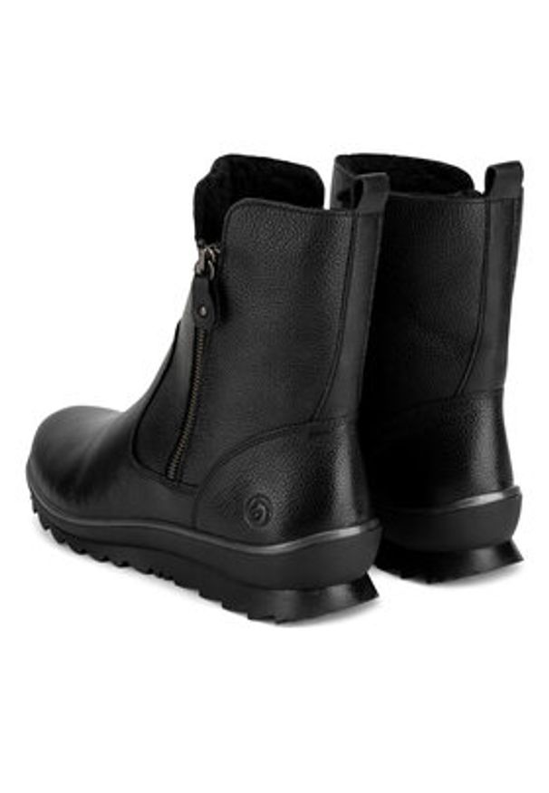 Remonte Botki R8482-01 Czarny. Kolor: czarny. Materiał: skóra