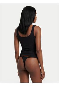 Hugo - HUGO Top 50557181 Czarny Regular Fit. Kolor: czarny. Materiał: syntetyk #2