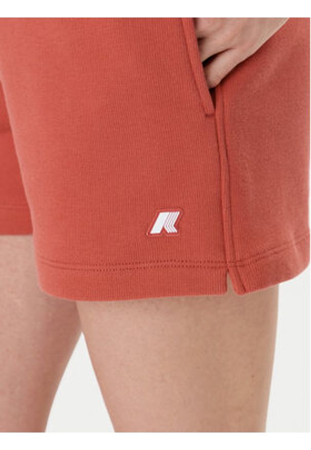 K-Way Szorty sportowe Rika K4147CW Czerwony Regular Fit. Kolor: czerwony. Materiał: bawełna