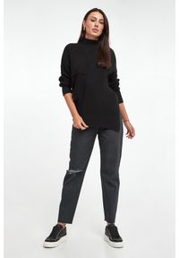 Armani Exchange - Golf damski wełniany ARMANI EXCHANGE. Typ kołnierza: golf. Materiał: wełna #2