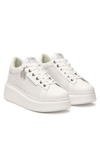 Karl Lagerfeld - KARL LAGERFELD Sneakersy KL63577N Biały. Kolor: biały. Materiał: skóra #6