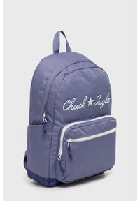 Converse plecak kolor fioletowy duży z nadrukiem. Kolor: fioletowy. Wzór: nadruk #3