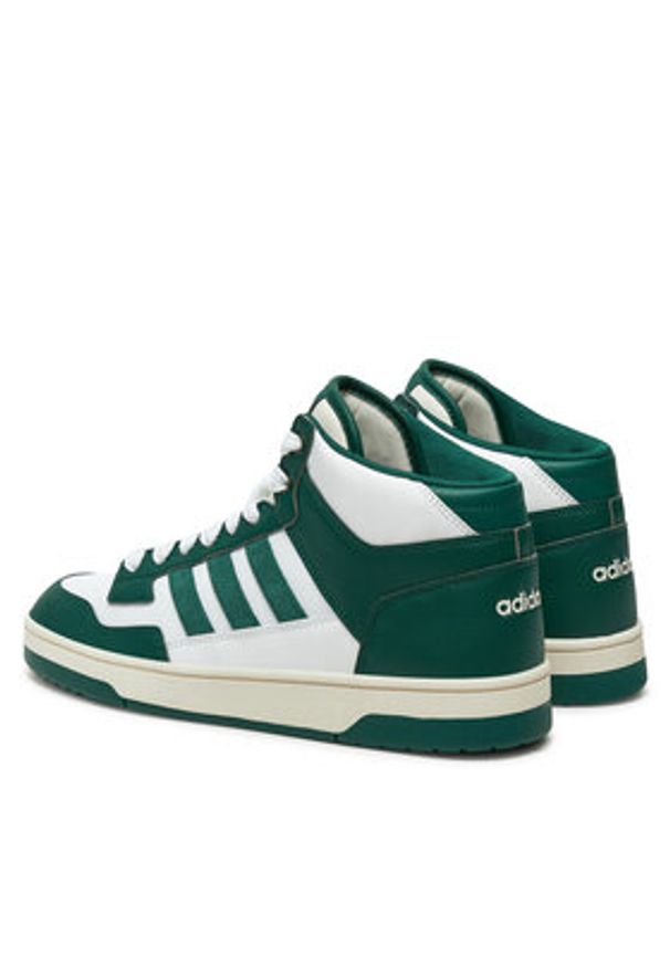 Adidas - adidas Sneakersy RAPID COURT MID W JP5869 Zielony. Kolor: zielony. Materiał: zamsz, skóra
