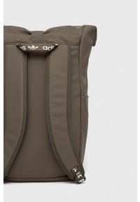 adidas Originals plecak kolor zielony duży z nadrukiem. Kolor: zielony. Materiał: materiał. Wzór: nadruk #6