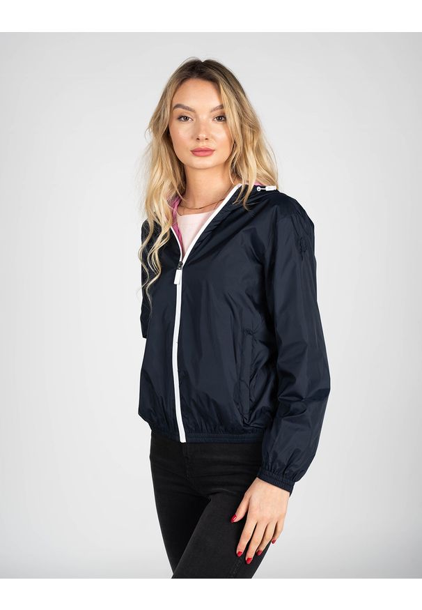 Invicta Kurtka "Windbraker" | 4431789 | Kobieta | Granatowy. Okazja: na co dzień. Typ kołnierza: kaptur. Kolor: niebieski. Materiał: poliamid. Styl: casual