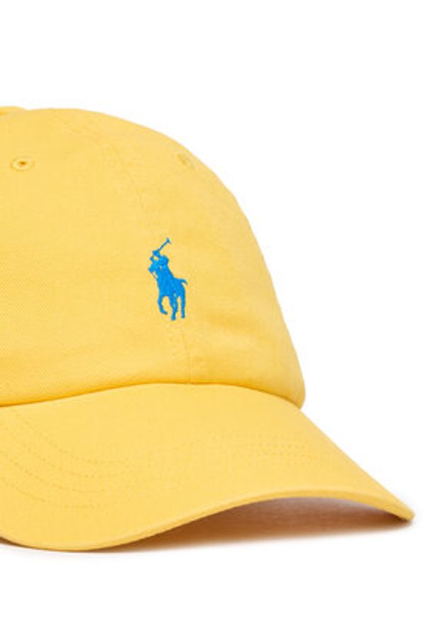Polo Ralph Lauren Czapka z daszkiem 211912843005 Żółty. Kolor: żółty. Materiał: bawełna