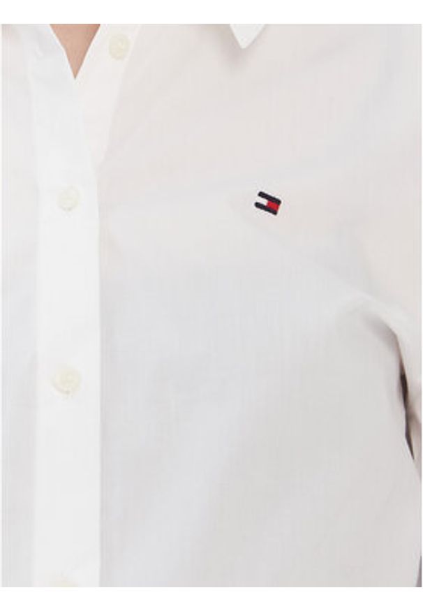 TOMMY HILFIGER - Tommy Hilfiger Koszula WW0WW43577 Biały Regular Fit. Kolor: biały. Materiał: bawełna