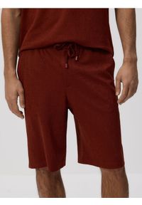Reserved - Szorty bermudy - brązowy. Kolor: brązowy. Materiał: dzianina