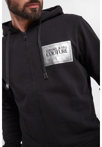 Versace Jeans Couture - Bluza męska VERSACE JEANS COUTURE. Typ kołnierza: kaptur. Materiał: dzianina. Wzór: nadruk #5