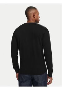 Karl Lagerfeld - KARL LAGERFELD Sweter 655029 561398 Czarny Slim Fit. Typ kołnierza: dekolt w karo. Kolor: czarny. Materiał: bawełna #5
