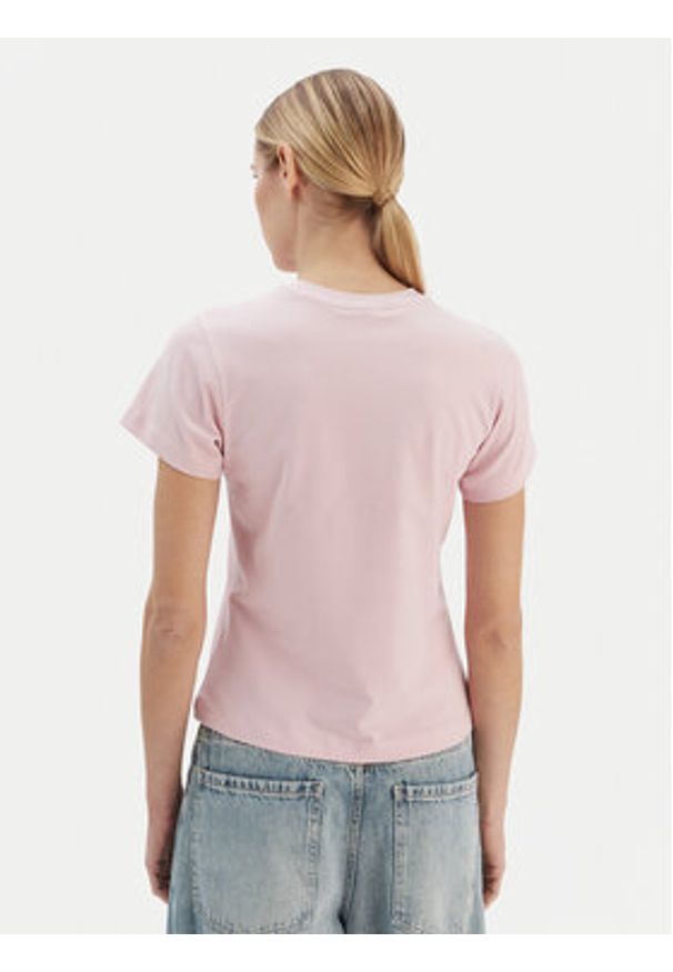 Guess T-Shirt V4YI21 KCDH1 Różowy Regular Fit. Kolor: różowy. Materiał: bawełna