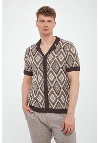 JOOP! Jeans - Polo męskie w romby Diamor JOOP! JEANS. Typ kołnierza: polo #1