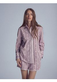 Reserved - Koszula z koronką - wielobarwny. Materiał: koronka. Wzór: koronka