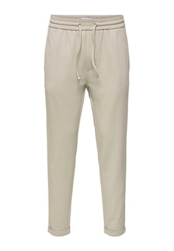 Only & Sons Spodnie materiałowe Linus 22029924 Beżowy Tapered Fit. Kolor: beżowy. Materiał: syntetyk