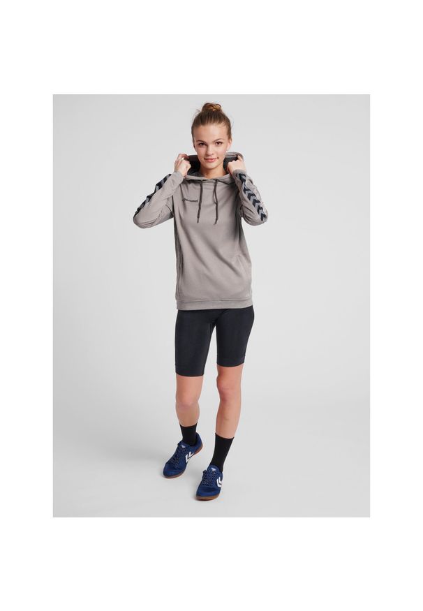 Bluza damska z kapturem Hummel hmlAUTHENTIC Poly. Typ kołnierza: kaptur. Kolor: szary. Sport: fitness