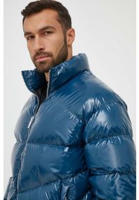 Armani Exchange kurtka puchowa męska kolor niebieski zimowa. Kolor: niebieski. Materiał: puch. Sezon: zima #4