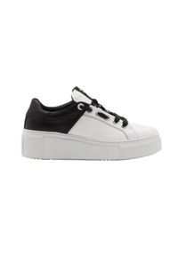 Valentino by Mario Valentino - VALENTINO Biało-czarne sneakersy Baraga S Sneaker Lace-U, Rozmiar 41. Kolor: biały. Materiał: skóra #5