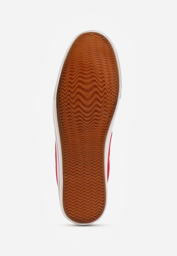 Born2be - Czerwone Klasyczne Trampki do Kostki z Gumowym Noskiem Olithethis. Okazja: na co dzień. Kolor: czerwony. Materiał: guma. Styl: klasyczny