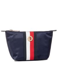 TOMMY HILFIGER - Tommy Hilfiger Kosmetyczka Poppy Make Up Bag Corp AW0AW08371 Granatowy. Kolor: niebieski. Materiał: materiał