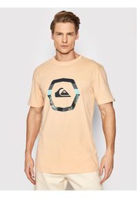 Quiksilver T-Shirt Uprise EQYZT06663 Pomarańczowy Regular Fit. Kolor: pomarańczowy. Materiał: bawełna