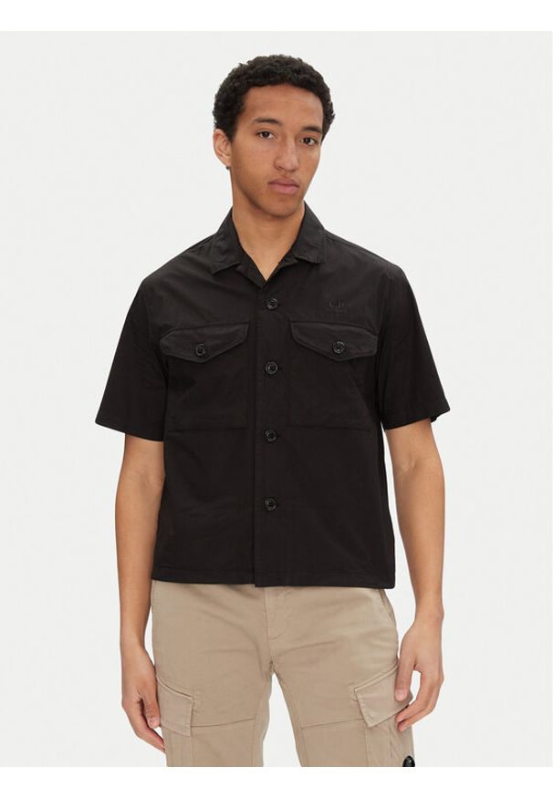C.P. Company Koszula 18CMSH236A005328G Czarny Relaxed Fit. Kolor: czarny. Materiał: bawełna