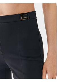 Elisabetta Franchi Spodnie materiałowe PA-005-36E2-4421 Czarny Slim Fit. Kolor: czarny. Materiał: syntetyk