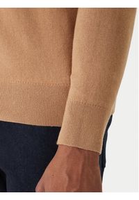 TOMMY HILFIGER - Tommy Hilfiger Sweter MW0MW28046 Beżowy Regular Fit. Kolor: beżowy. Materiał: bawełna #4