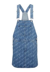 Hugo Sukienka jeansowa 50491319 Niebieski Regular Fit. Kolor: niebieski. Materiał: bawełna