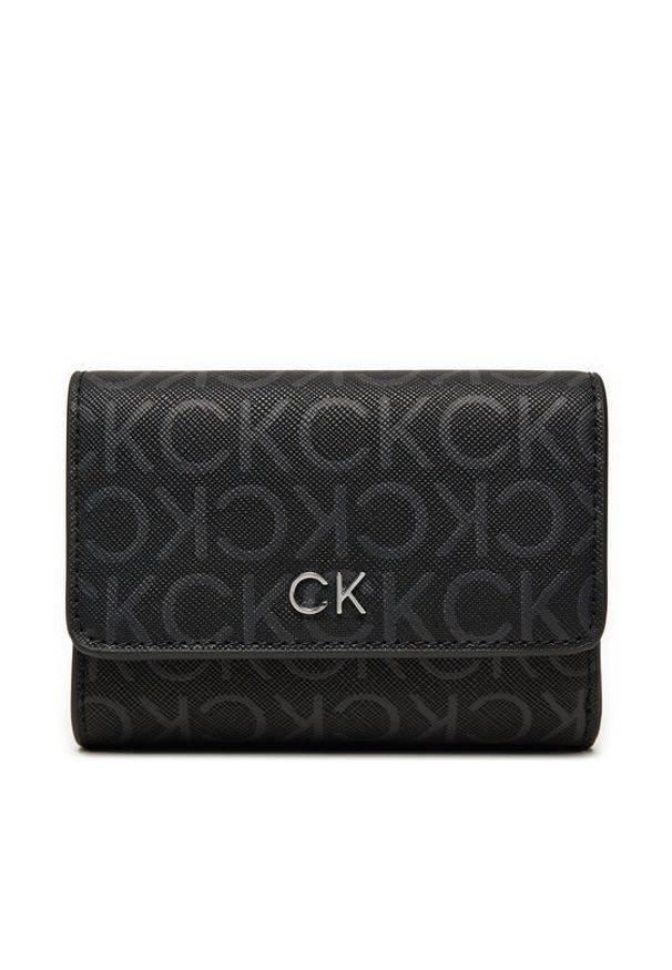 Calvin Klein Mały Portfel Damski Ck Daily Sm K60K612684 Czarny. Kolor: czarny. Materiał: skóra