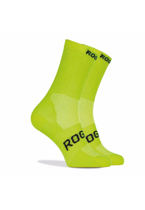 ROGELLI - Skarpetki rowerowe Rogelli RCS-08. Kolor: zielony, czarny, wielokolorowy