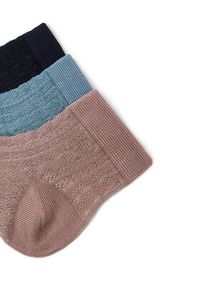 Nine West Zestaw 3 par wysokich skarpet damskich KR_NW_SHINY_Z_SS25 (3 PACK) Kolorowy. Materiał: materiał, bawełna. Wzór: kolorowy