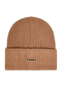 Pinko - Czapka PINKO. Kolor: brązowy #1