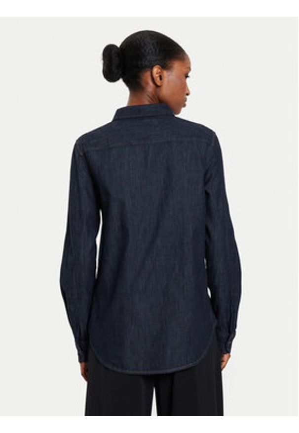 Lauren Ralph Lauren Koszula 200910353001 Granatowy Relaxed Fit. Kolor: niebieski. Materiał: bawełna