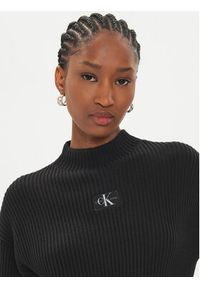 Calvin Klein Jeans Sweter J20J223609 Czarny Loose Fit. Kolor: czarny. Materiał: bawełna #5