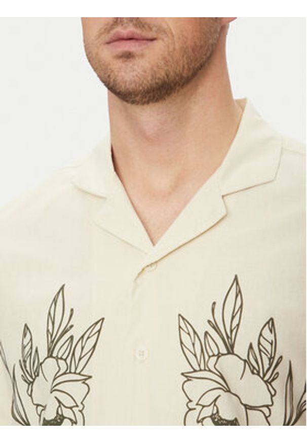 Blend Koszula 20717697 Beżowy Regular Fit. Kolor: beżowy. Materiał: bawełna