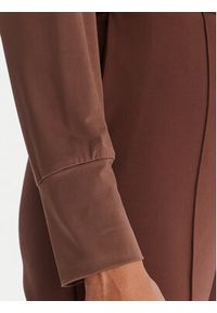 ACCESS FASHION Body 54-2018-324 Brązowy Slim Fit. Kolor: brązowy. Materiał: syntetyk