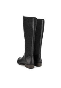 Rieker Kozaki Z9591-00 Czarny. Kolor: czarny. Materiał: skóra