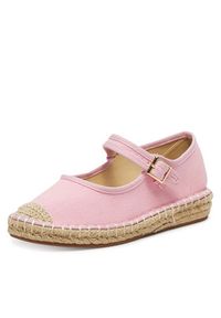 DeeZee Espadryle Q88-512-1 Różowy. Kolor: różowy. Materiał: materiał