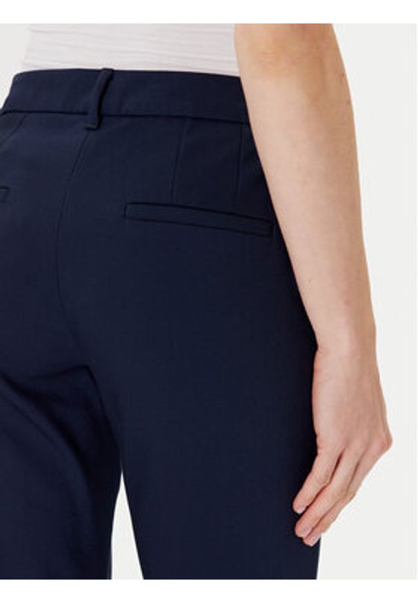 Marella Chinosy Abb 2523136031 Granatowy Slim Fit. Kolor: niebieski. Materiał: syntetyk, bawełna