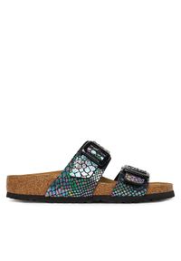 Birkenstock Klapki Sydney Cushion Buckle 1030932 Kolorowy. Materiał: skóra. Wzór: kolorowy