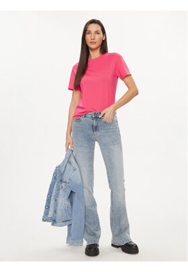 United Colors of Benetton - United Colors Of Benetton T-Shirt 3096D102O Różowy Regular Fit. Kolor: różowy. Materiał: bawełna